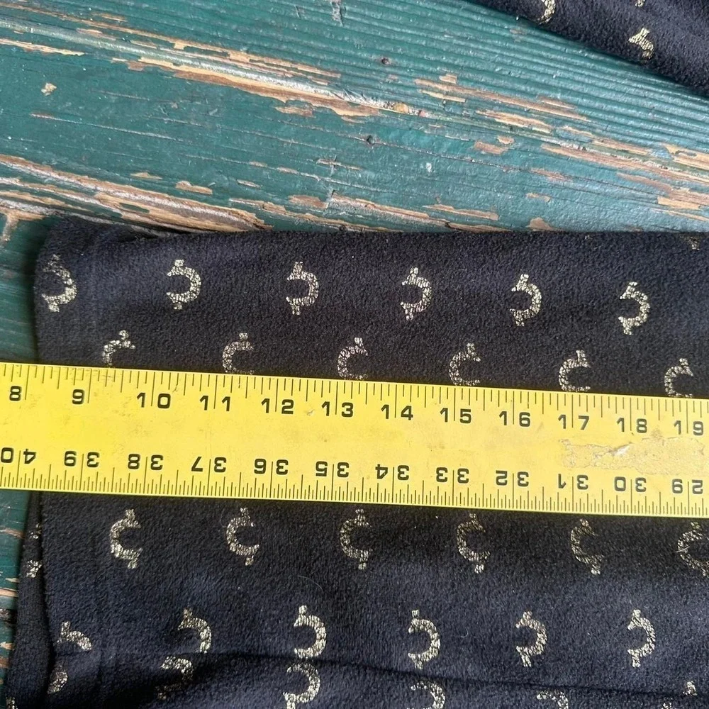 True Religion black &‎ gold trousers